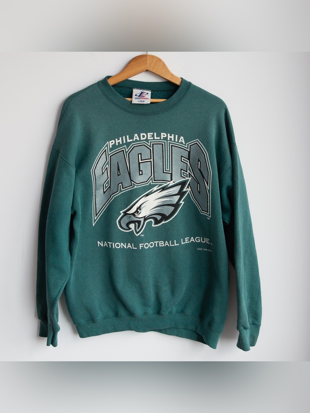 Vintage 1996 Philadelphia Eagles NFL Logo Athletic Crewneck Large
